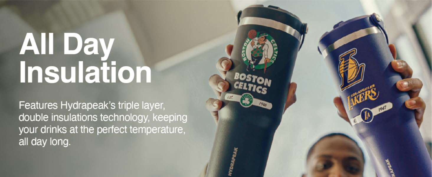 Hydrapeak NBA Water Bottle All Day Insulation