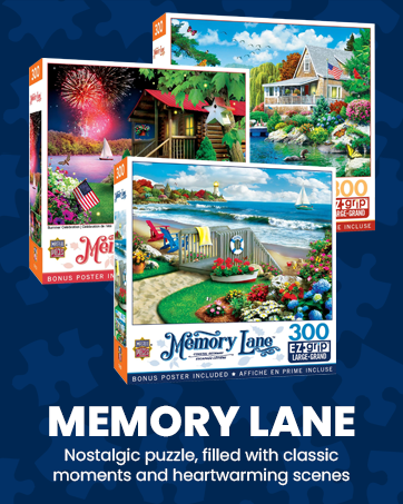  MasterPieces creating quality jigsaw puzzles games toys and DIY wood craft kits for over 30 years