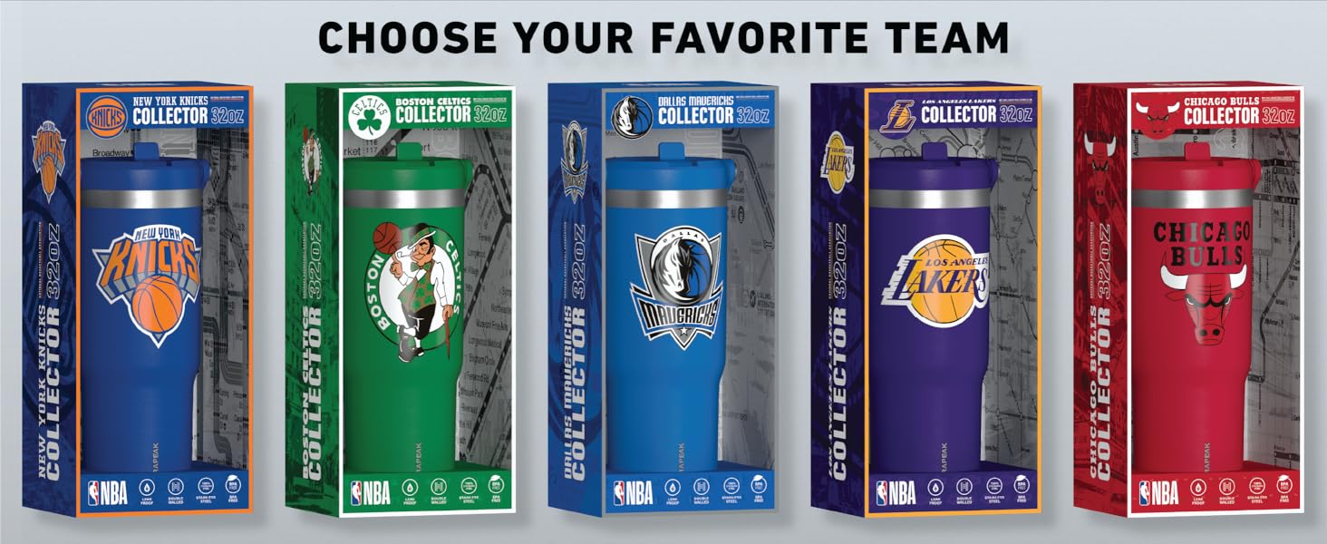 NBA x Hydrapeak 32 Oz Collector Choose Your Team