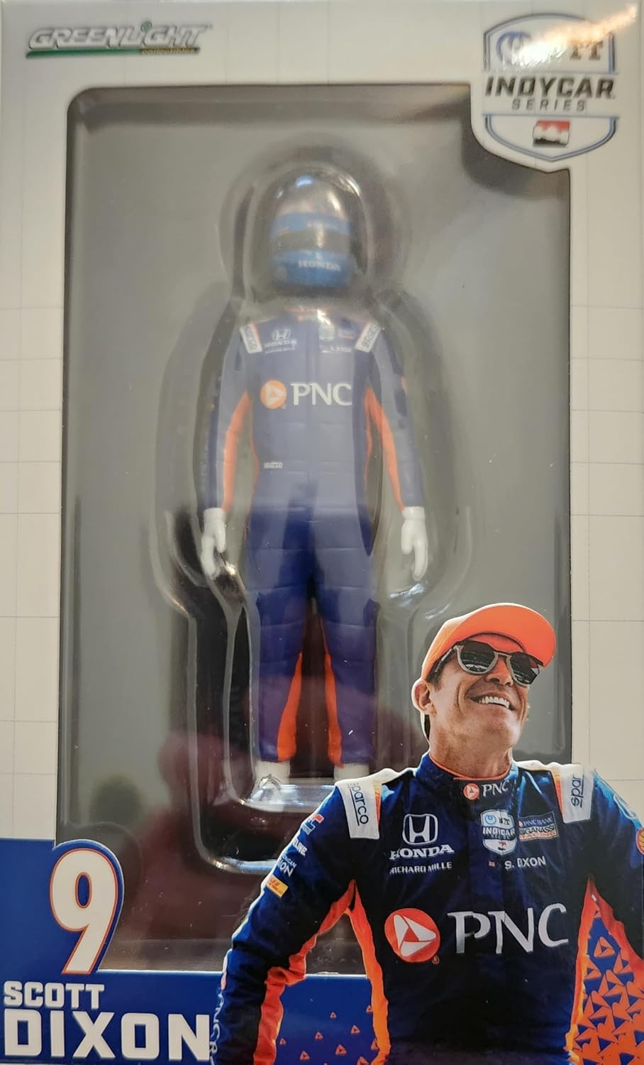 Greenlight 11305#9 Scott Dixon/Chip Ganassi Racing, PNC Bank Driver Figure 1:18 Scale - Image 3