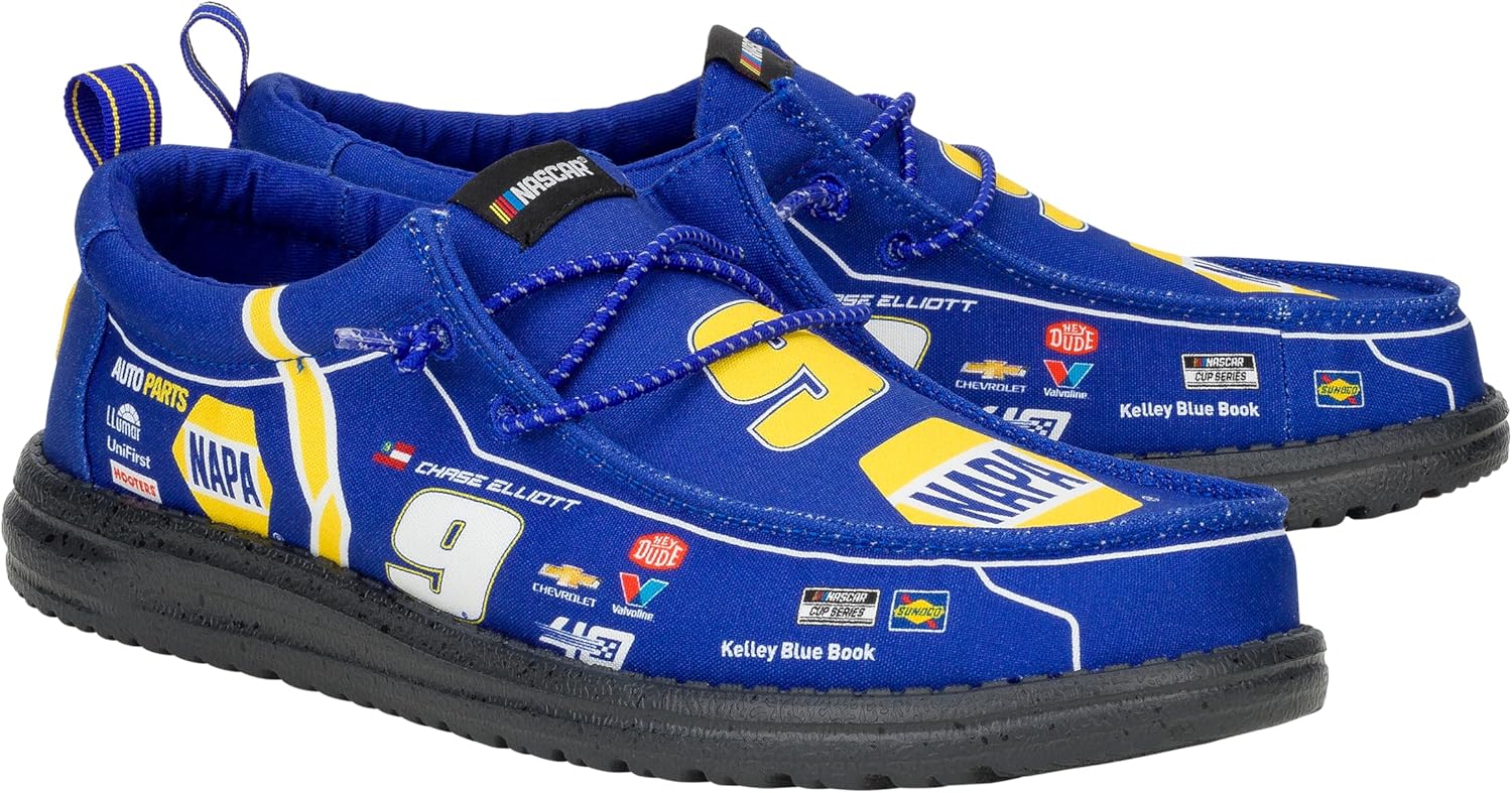 HEYDUDE X NASCAR, Men's Slip-on Loafers, Comfortable & Light-Weight - Image 2