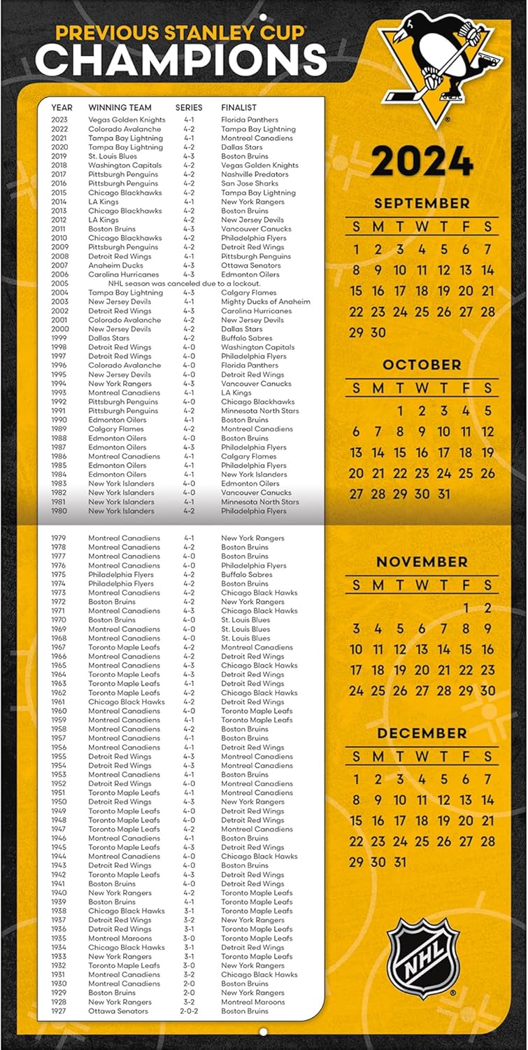 TURNER SPORTS Pittsburgh Penguins 2025 12x12 Team Wall Calendar (25998011953) - Image 3