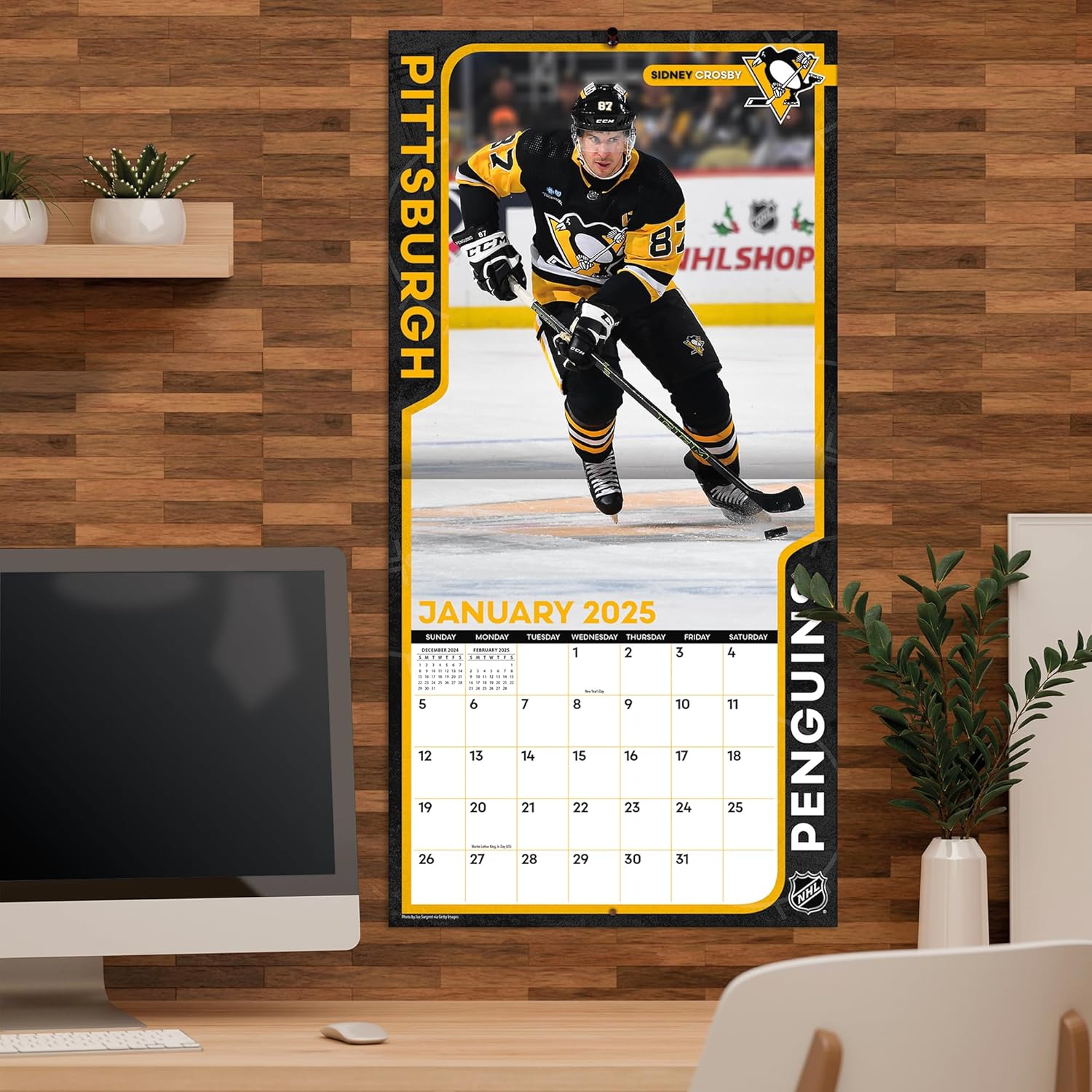 TURNER SPORTS Pittsburgh Penguins 2025 12x12 Team Wall Calendar (25998011953) - Image 5