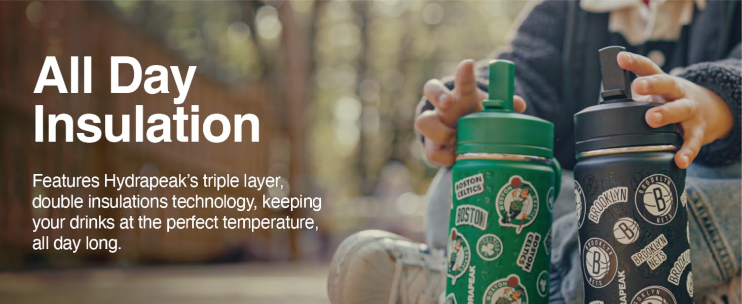 Hydrapeak NBA Water Bottle All Day Insulation