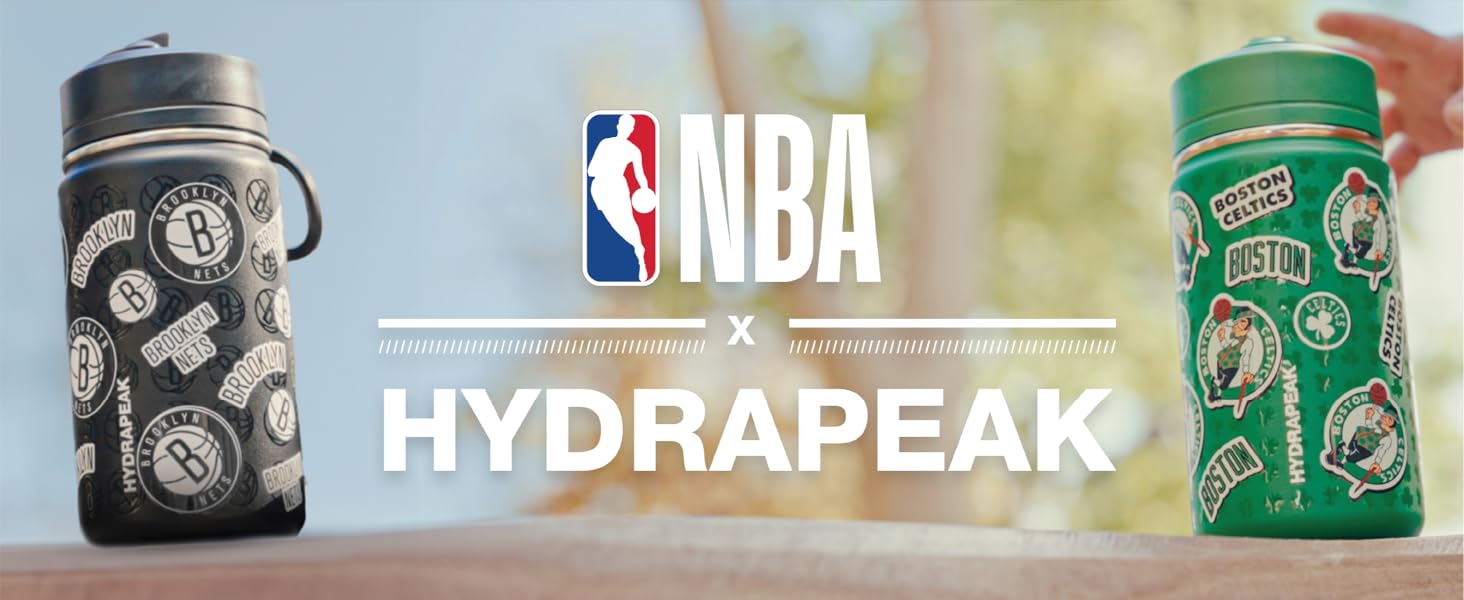 Hydrapeak x NBA 14 oz Mini Stainless Steel Kids Water Bottle