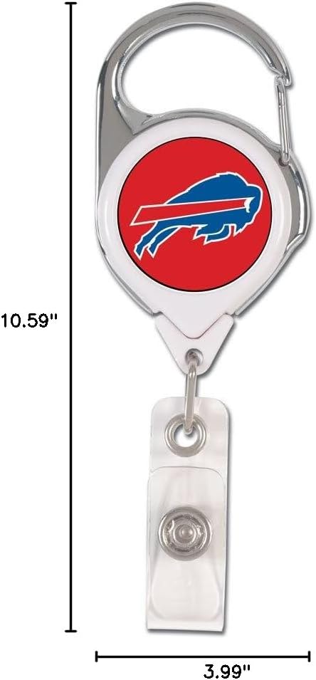WinCraft NFL Buffalo Bills Retractable Premium Badge Holder, Team Color, One Size - Image 2