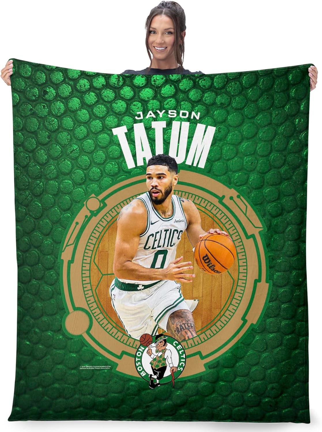 NORTHWEST NBA Boston Celtics Jayson Tatum Silk Touch Throw Blanket, 50 x 60 inches - Image 2