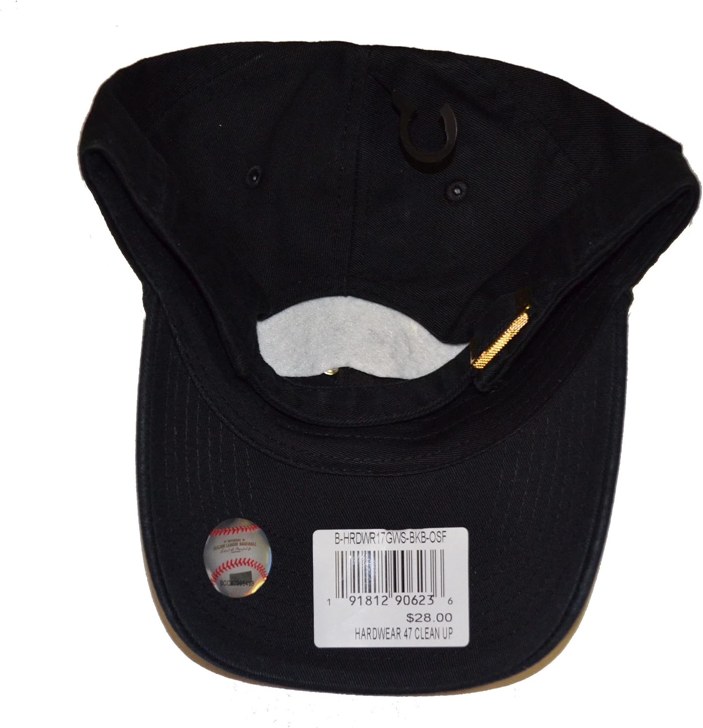 47 New York Yankees Black Hardware Clean Up Baseball Cap - MLB NY Adjustable Relaxed Fit Dad Hat - Image 3