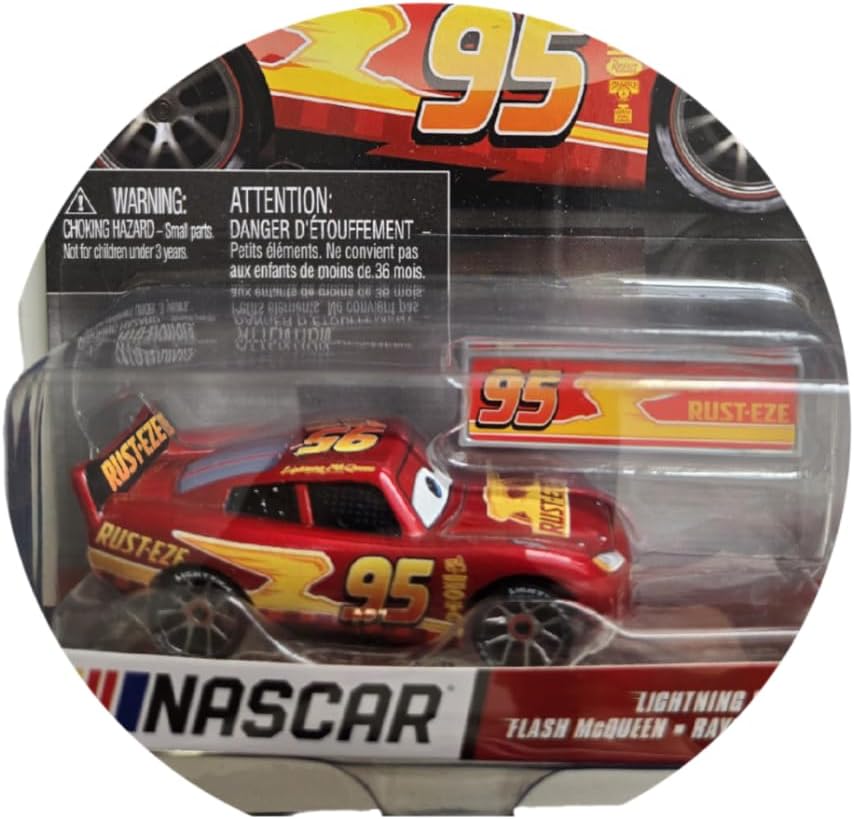 Disney Cars NASCAR Lightning McQueen Die-Cast Car, New for 2024 - Image 3