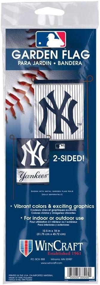 Wincraft MLB New York Yankees 12x18 Garden Style 2 Sided Flag, One Size, Team Color - Image 2